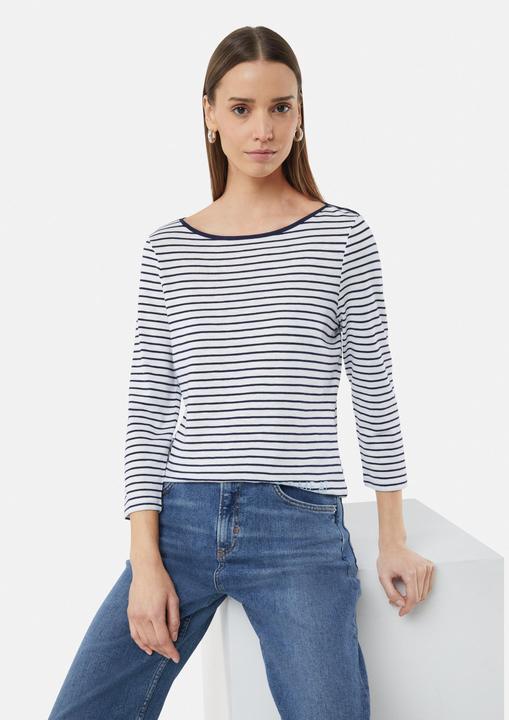 Image du produit Comma T-Shirt Streifenshirt mit Artwork und 3/4-Ärmeln (34)