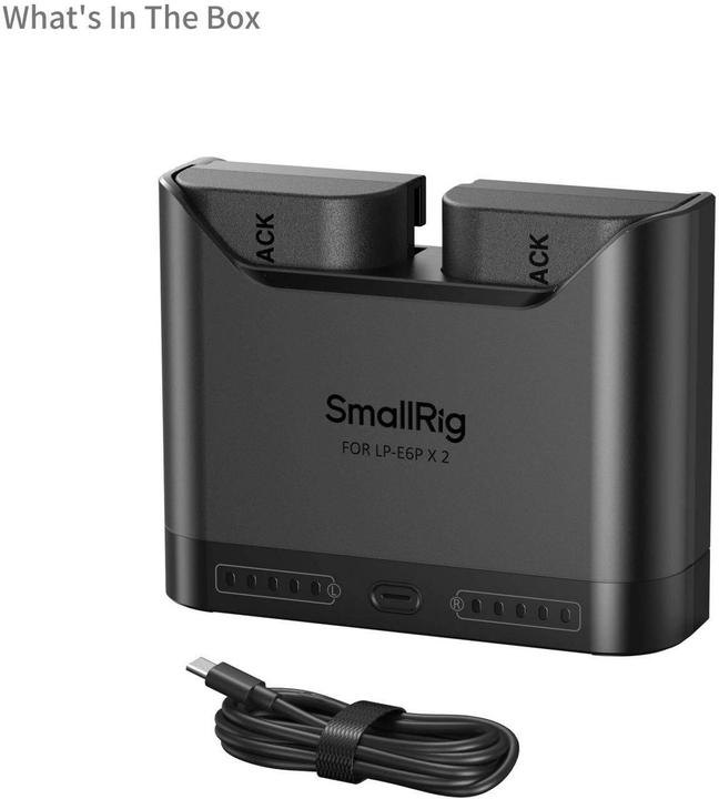 Produktbild SmallRig 5484 Turbo Charging Kit for LP-E6NH Camera Batteries (Kamera Akku Ladegerät)