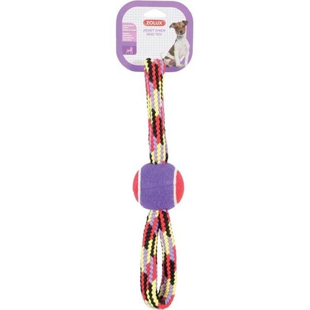 Thumbnail - Zolux FIG. 8 TENNIS BALL ROPE 36CM, Hundespielzeug