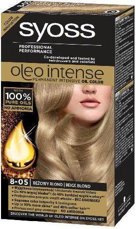 Immagine prodotto Syoss Tintura per capelli Oleo Intense 8-05 giallo bruno Per capelli chiari (8-05 Biondo beige)