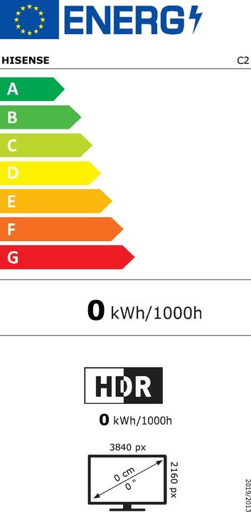 Energie-Label Hisense C2 (4K, 2000 lm, 1.20:1)