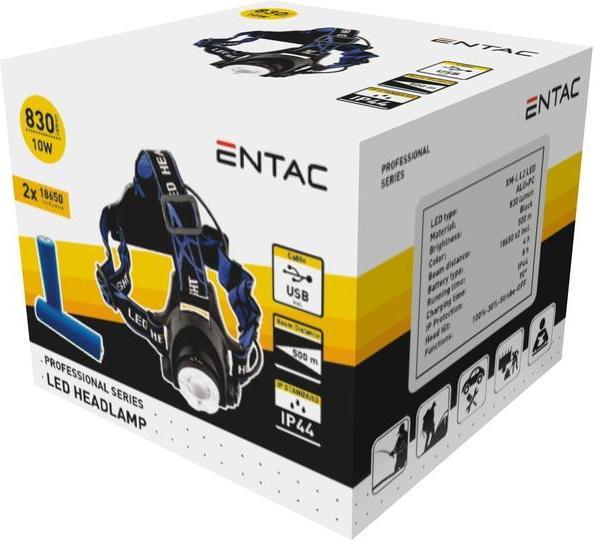 Produktbild Entac 830lm rechargeable headlamp with focus function (830 lm)