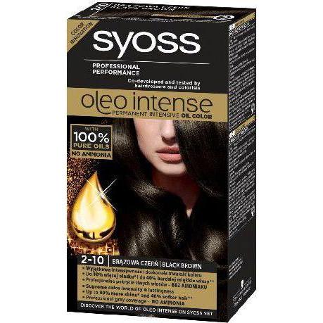 Thumbnail - Syoss, Haarfarbe, Oleo Intense Hair Dye 2-10 Brown Black (2-10 Brown Black)