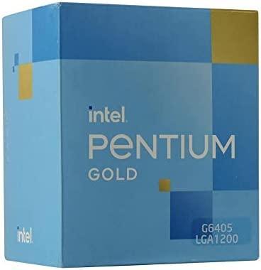 Actual product image Intel Pentium G6405 4.1GHz LGA1200 4M Cache CPU Box (LGA 1200, 4.10 GHz)