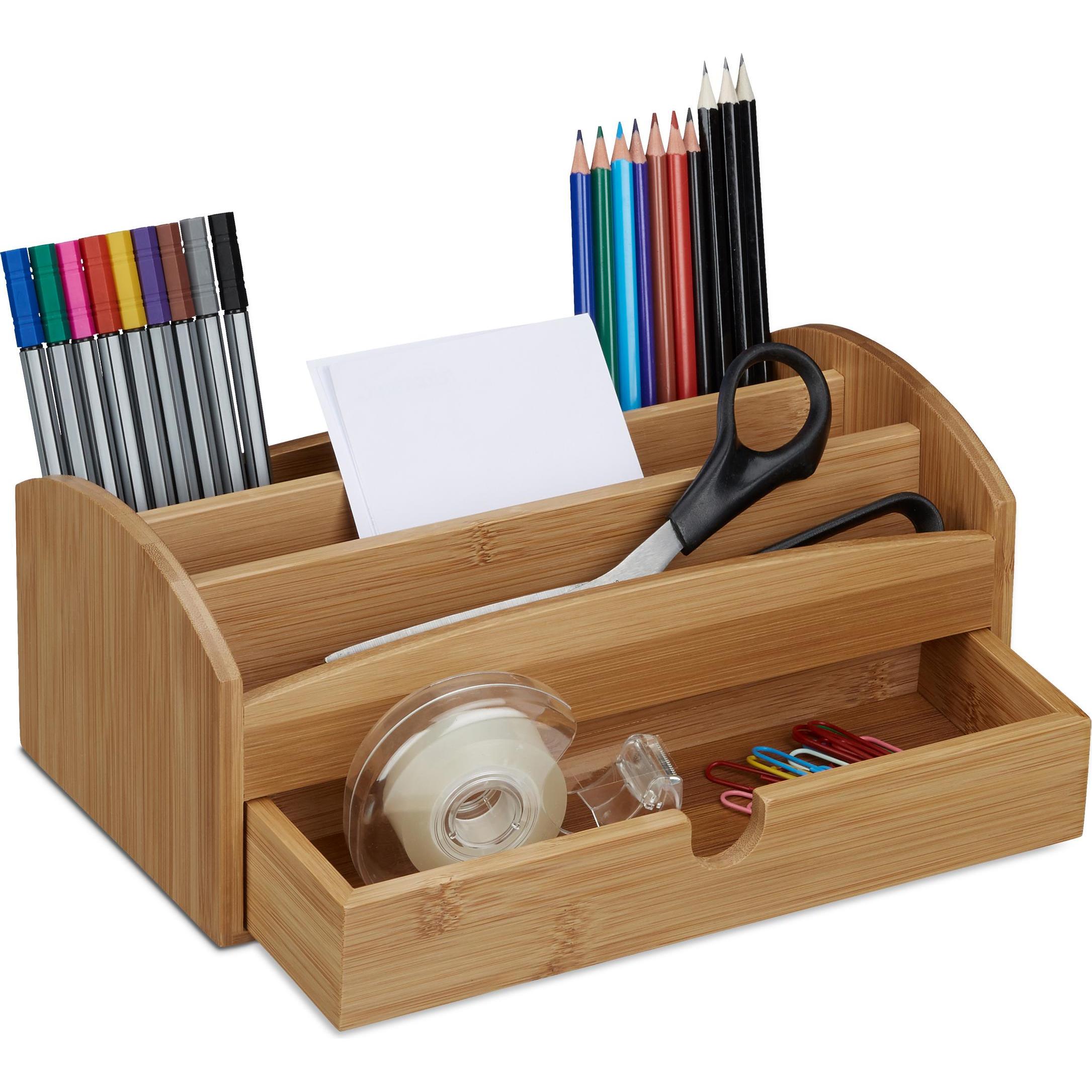 Relaxdays, Schreibtisch Accessoire, Schreibtischorganizer