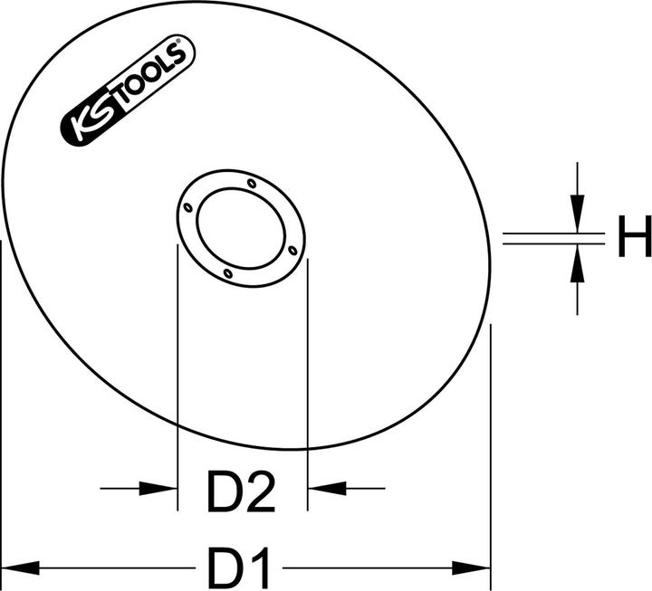 Actual product image KS Tools High performances thin cutting disk, Ø 50 mm, 1 mm