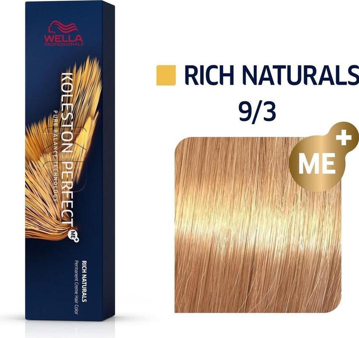 Image du produit Wella Koleston Perfect Me+ Rich Naturals (9/3 blond clair or blond clair)