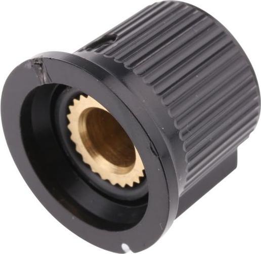 RS PRO Manopola del potenziometro, plastica, nero, grigio, 17 mm, confezione da 5 pezzi