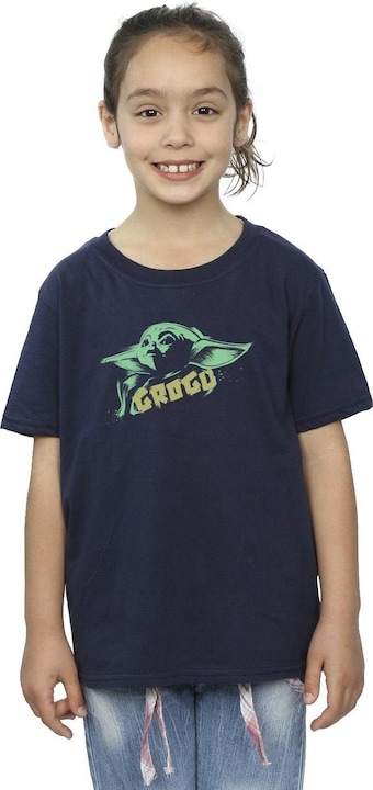 Produktbild Star Wars The Mandalorian Grogu The Child Splat TShirt Mädchen (140, 146)
