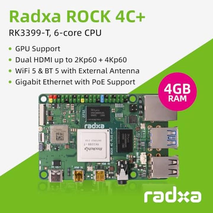 Produktbild Siwa ROCK PI 4 C+ 4GB BOARD