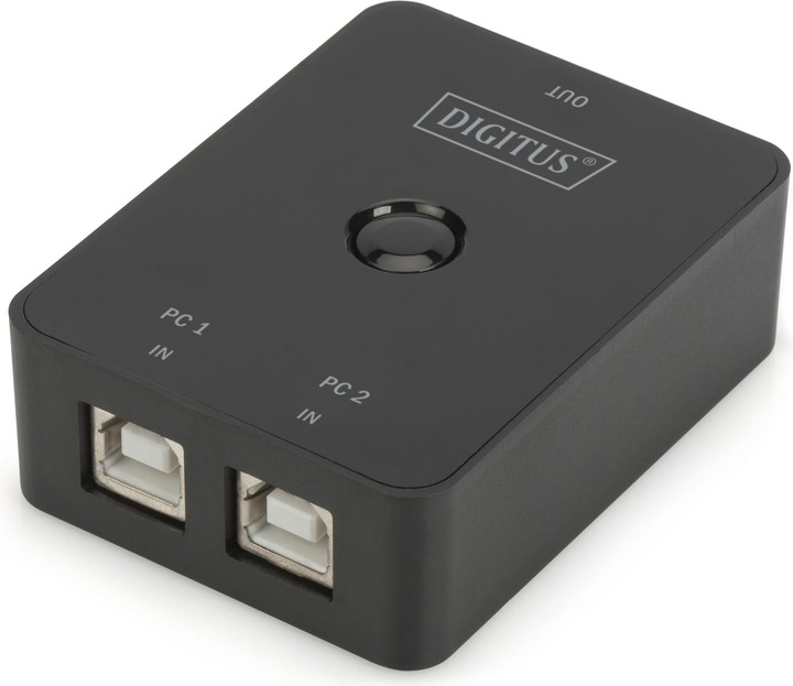 Image du produit Digitus Commutateur de partage USB 2.0 (USB-A, 2 ports)