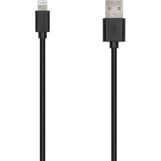 Seek Toti Cavo da USB-A a Lightning, 2 m di cavo dati in PVC 2A (non MFI), nero, Cavo USB