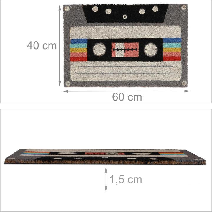 Produktbild Relaxdays Fussmatte (60 x 40 x 1.5 cm)