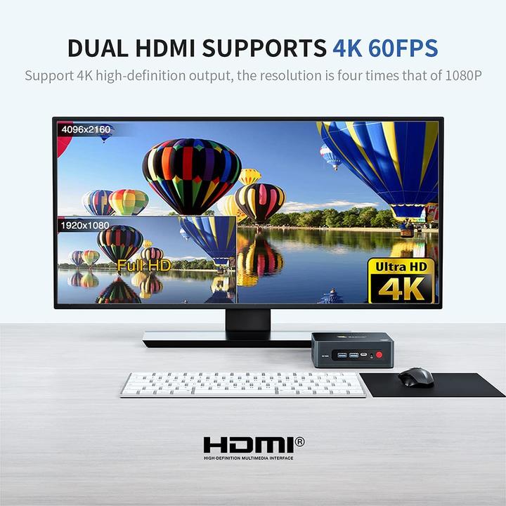 Produktbild Beelink U59 Mini PC (Celeron N5095, 8+265GB)