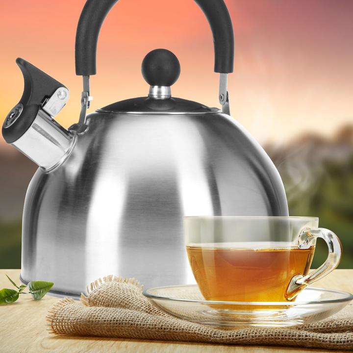 Immagine prodotto Excellent Houseware Bollitore per tè in acciaio inox, 2500 ml (2.50 l)