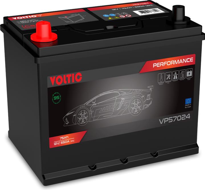 Immagine prodotto Voltic VP57024 Performance Car Battery (12 V, 75 Ah, 650 A)