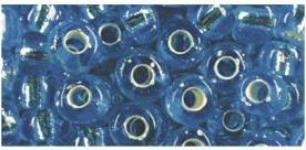 Actual product image Rayher Seed beads, 4 mm ø, with silver intake, turquoise