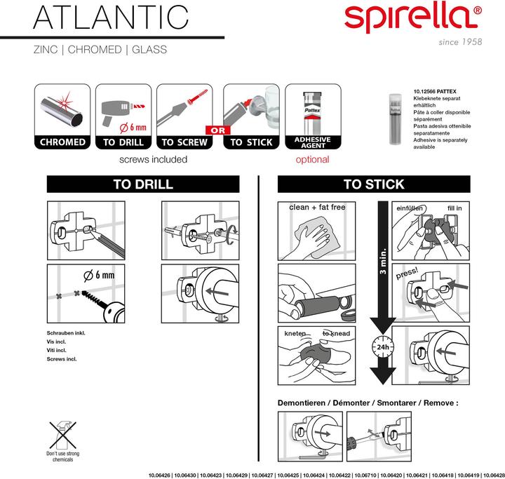 Actual product image spirella Atlantic (Ø 6.5 cm)
