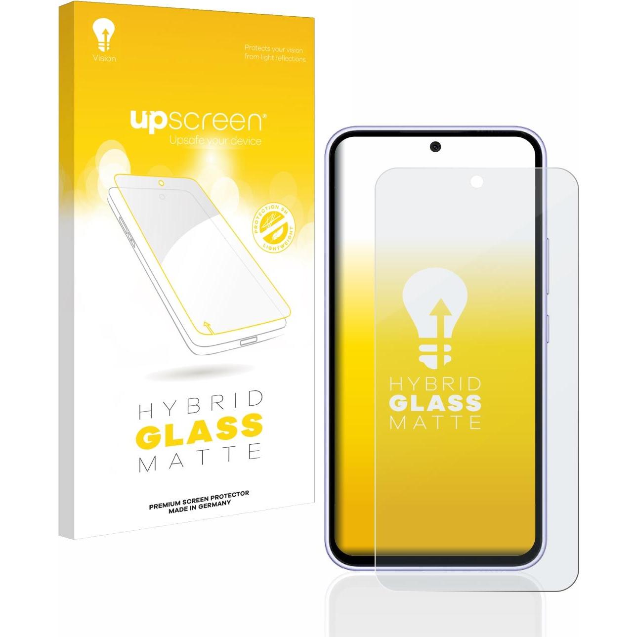 upscreen Reflection Shield Panzerglasfolie Matt (1 Stück, Samsung Galaxy A54 5G), Smartphone Schutzfolie, Grau