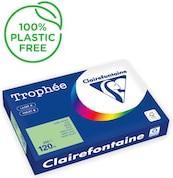 Actual product image Clairefontaine Copy paper Trophee A3 120g/sqm PU=250 sheets apple green (120 g/m², 250 x, A3)