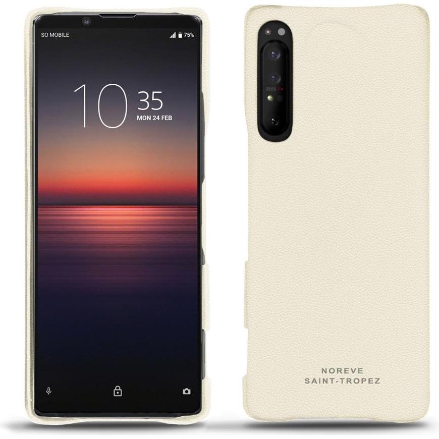 Thumbnail - Noreve Lederschutzhülle (Sony Xperia 1 II), Smartphone Hülle, Weiss