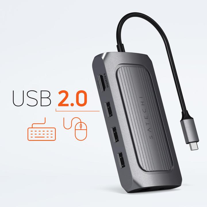 Produktbild Satechi USB-C-Station/Replikator (U4MA3M) (USB-C, 7 Ports)