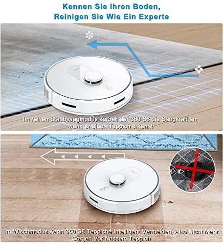 Produktbild Insta360 Vacuum cleaner - robot 360 S8, White