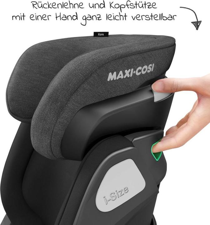 Image du produit Maxi-Cosi Kore Authentic Noir (Siège pour enfant, Norme ECE R129/i-Size)