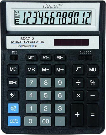 Produktbild Rebell Calculator desktop BDC712BK