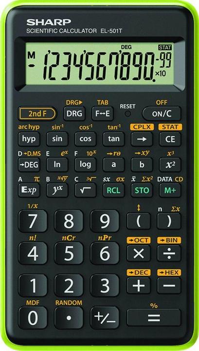Image du produit Sharp Calculateur CALCULATOR SCIENTIFIC BLISTER EL501TBGR