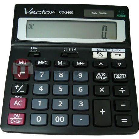 Casio, Calcolatrice, Calcolatrice CALCOLATRICE VETTORE KAV CD-2460 (Celle solari, Batterie)