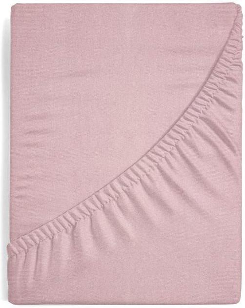Productafbeelding Eurofirany DESIGN 91 Katoenen laken met rubber JERSEY, 140X200 + 30CM, 125 g / m2, kleur: poederroze (140 x 200 cm)