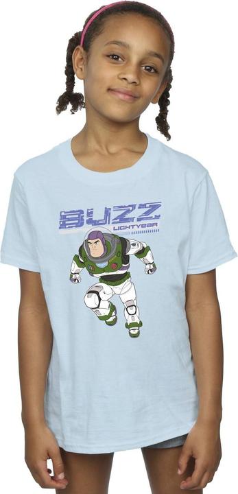 Actual product image Disney Girls Lightyear Buzz Jump To Action Cotton T-Shirt (104)
