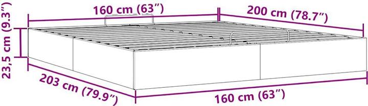 Actual product image vidaXL Ottoman-Bett (160 x 200 cm)