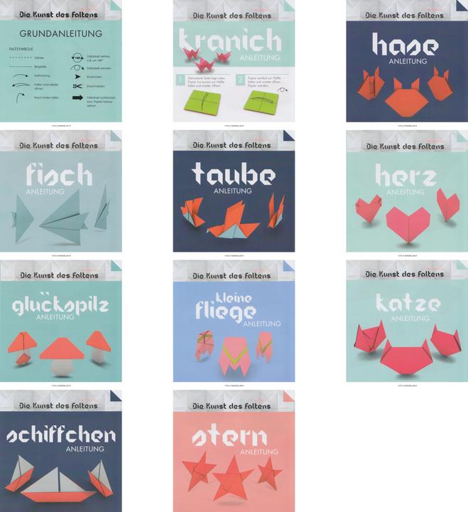 Image du produit Topp Pliage Origami "Floral" avec boîte design (80 g/m², 150x)