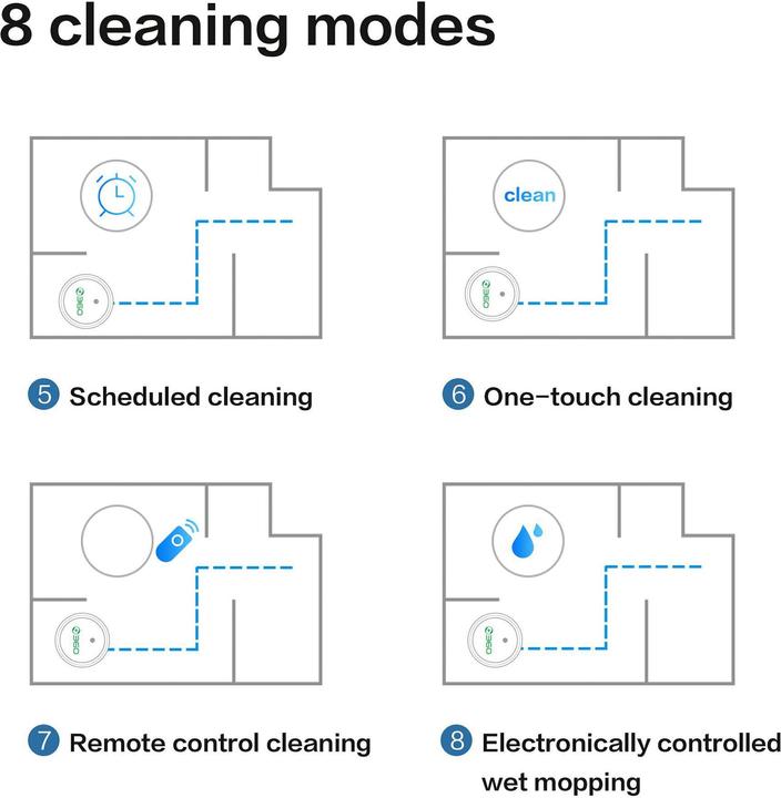 Produktbild Insta360 Vacuum cleaner - robot 360 C50, Black (Saugwischroboter)