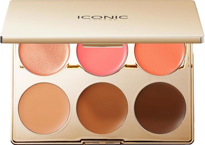 Iconic London - Multi-Use Cream Blush, Bronze and Highlight Palette (Contour, Highlighter)