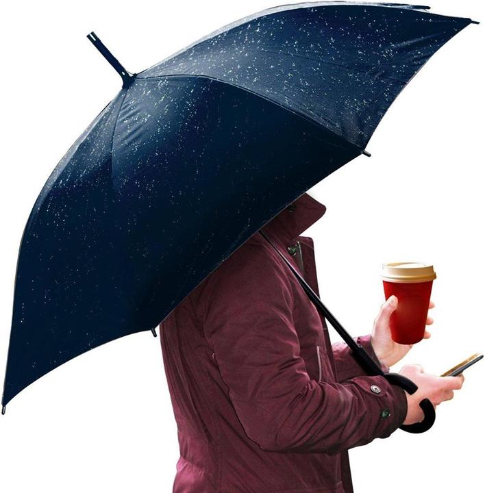 Actual product image Platinet Umbrella C Handle Semi-Automotive Polyester Blue 45007