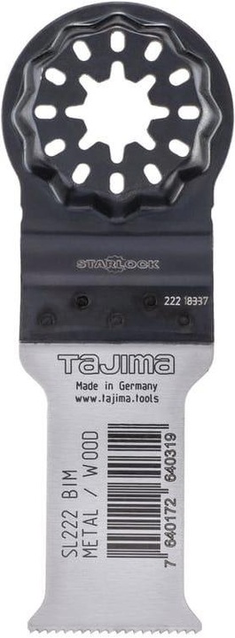 Actual product image Tajima Blade universal Bimetallic for multifunction tool 50x28mm, for wood and metal, Starlock fastening Ta