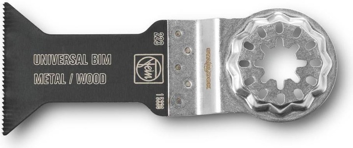 Actual product image Tajima Blade universal Bimetallic for multifunction tool 55x44mm, for wood and metal, Starlock fastening Ta