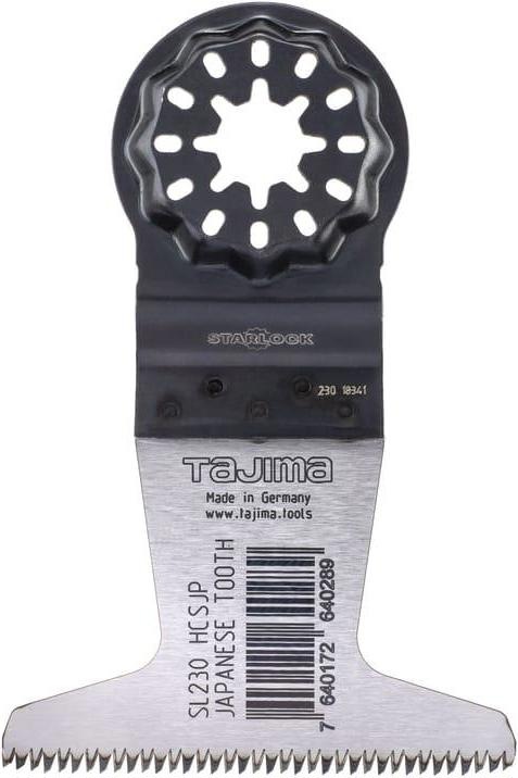 Actual product image Tajima Blade universal for multifunction tool HCS 50x65mm, for wood, Japanese teeth, Starlock mounting Taji