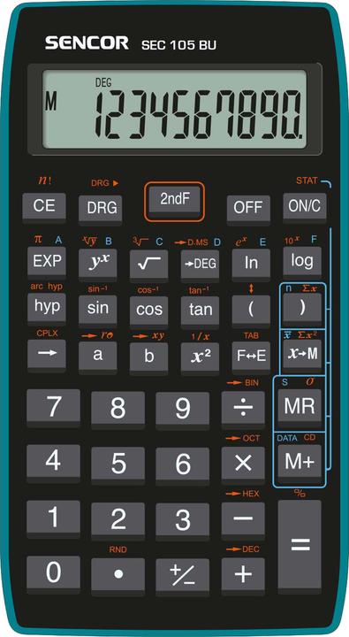 Actual product image Sencor SEC 105 BU calculator (Batteries)
