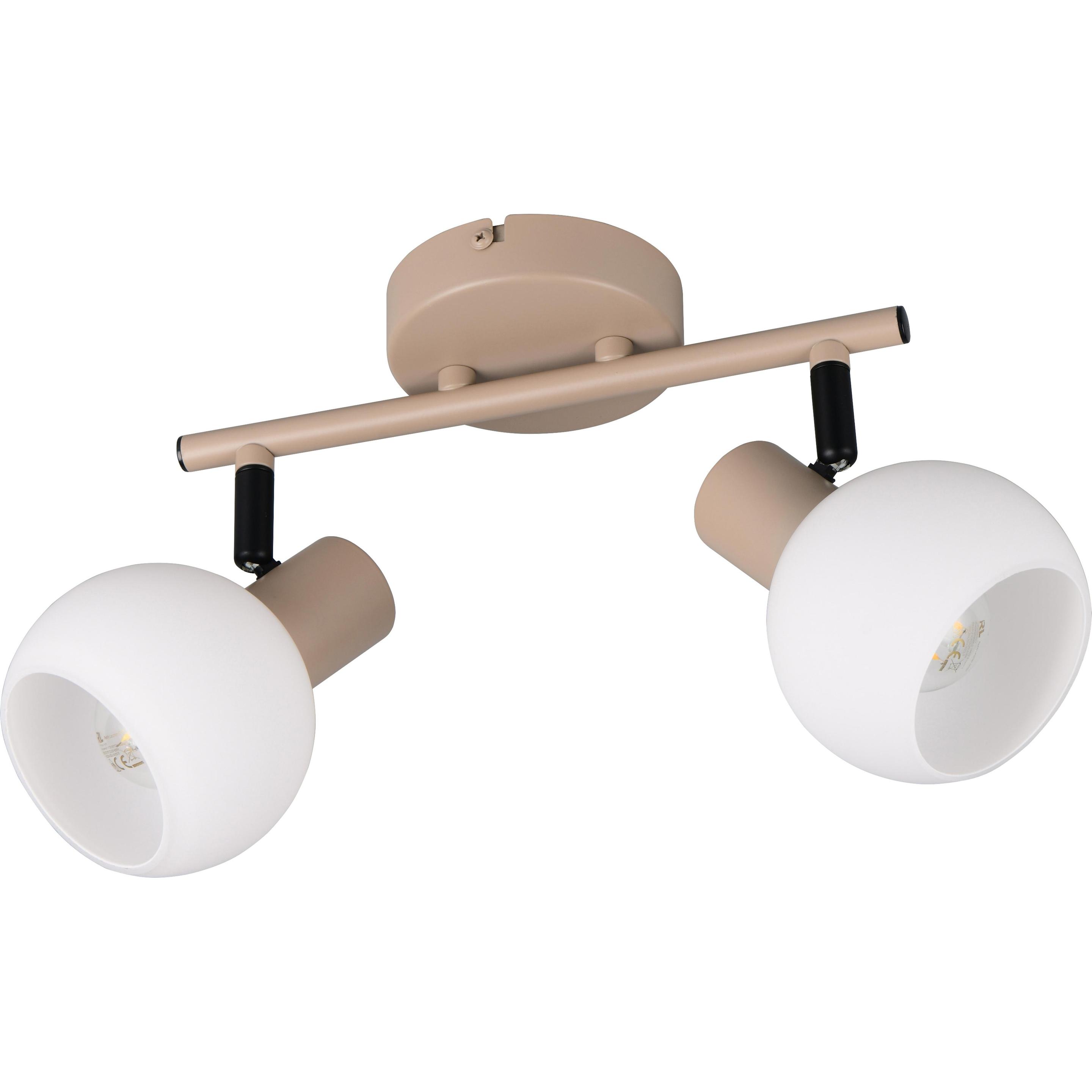 Reality, Applique + Plafoniera, R86372043 Boba E14 Strahler 2-fach ⌀10cm Warm Beige (E14)