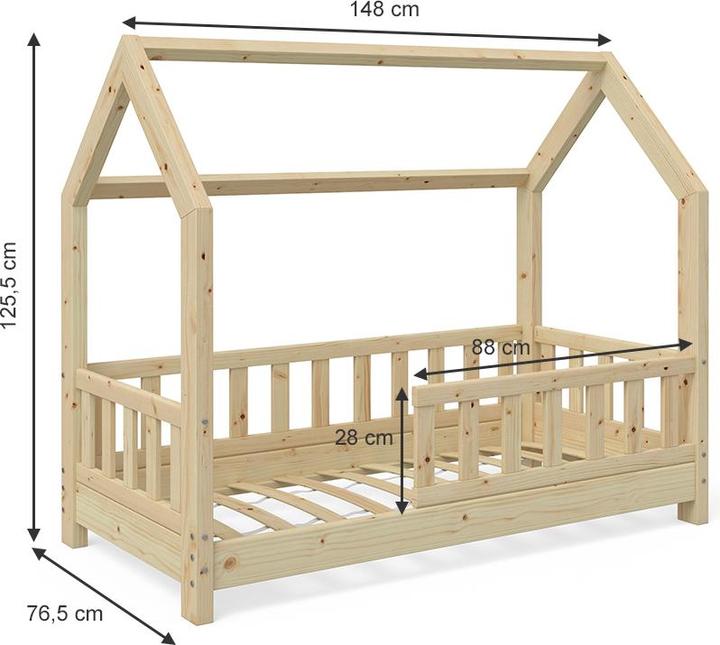 Actual product image VitaliSpa Hausbett Wiki (70 x 140 cm)