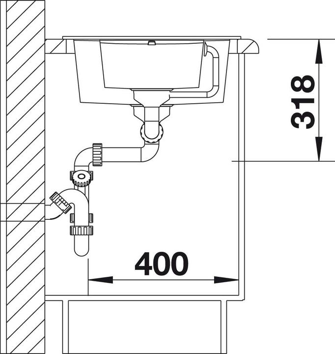 Productafbeelding Blanco Metra 6 S Compact (Ingebouwde gootsteen, 78 cm, 50 cm)