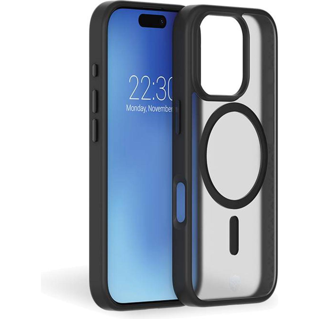 Force Case Air Frost MagSafe Case (Apple iPhone 16 Pro), Smartphone Hülle, Schwarz