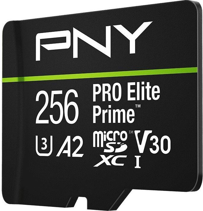 Produktbild PNY microSD Pro Elite Prime 256GB (256 GB, microSDXC, U3, UHS-I)
