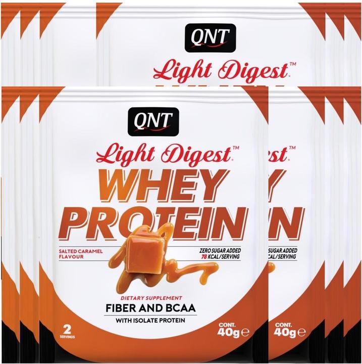 Actual product image QNT Light Digest Whey Protein (Salted Caramel, 12 pcs., 480 g)