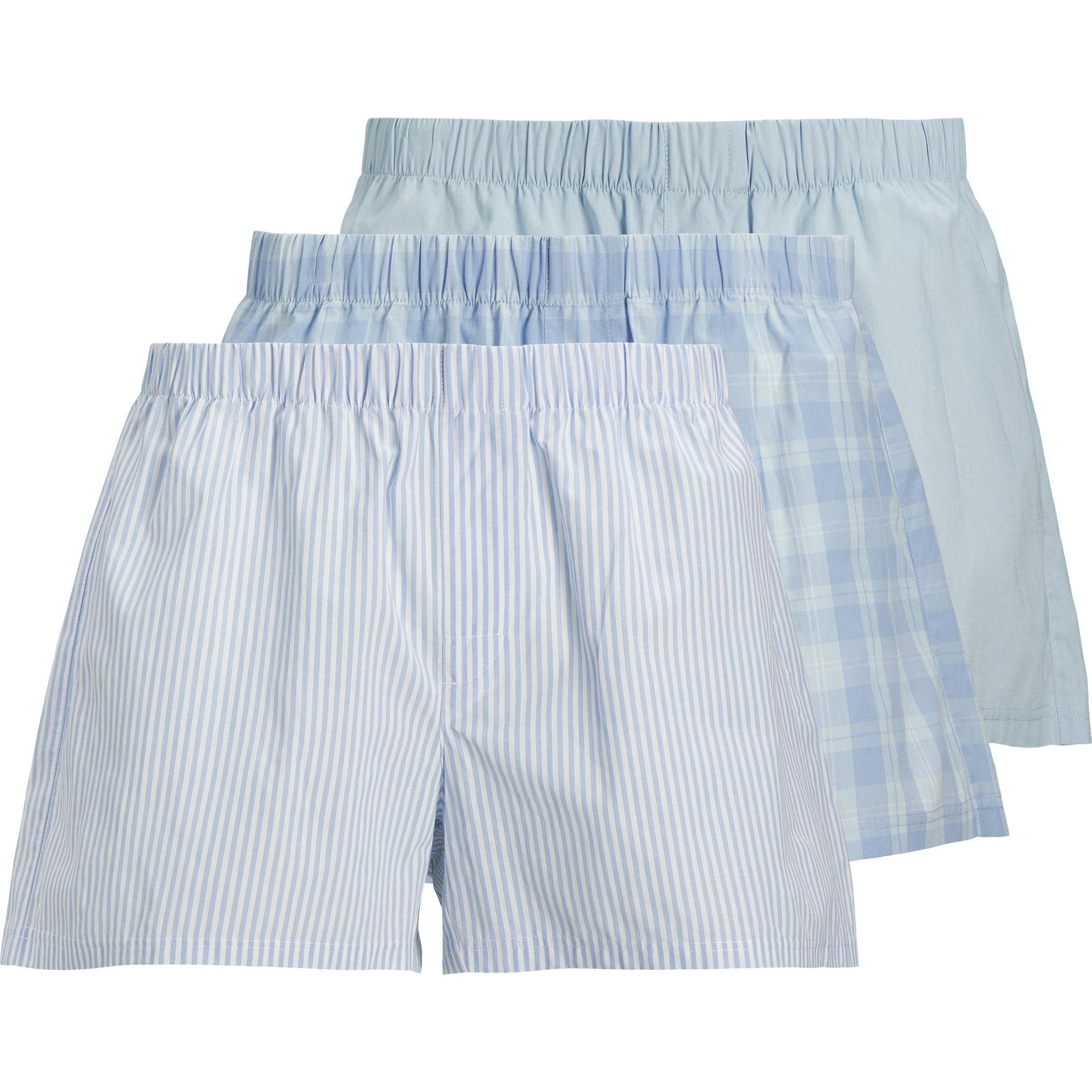 Jack & Jones, Herren, Unterhosen, Jacmilano Woven Boxers 3 Pack Noos, Blau, (XL, 3er Pack)