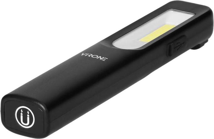 Immagine prodotto Orno Lampada LED da officina 3W 200lm + 3W 150lm, 1200mah, 3 modalità: 100%, 50%, LED frontale, magnete (200 lm)